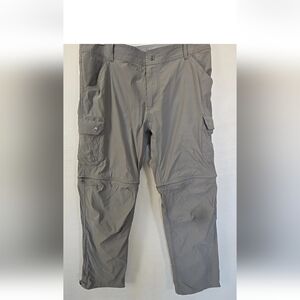 Kuhl Renegade/ Convertible Mens Gray Cargo Pants/Shorts Size 40x32